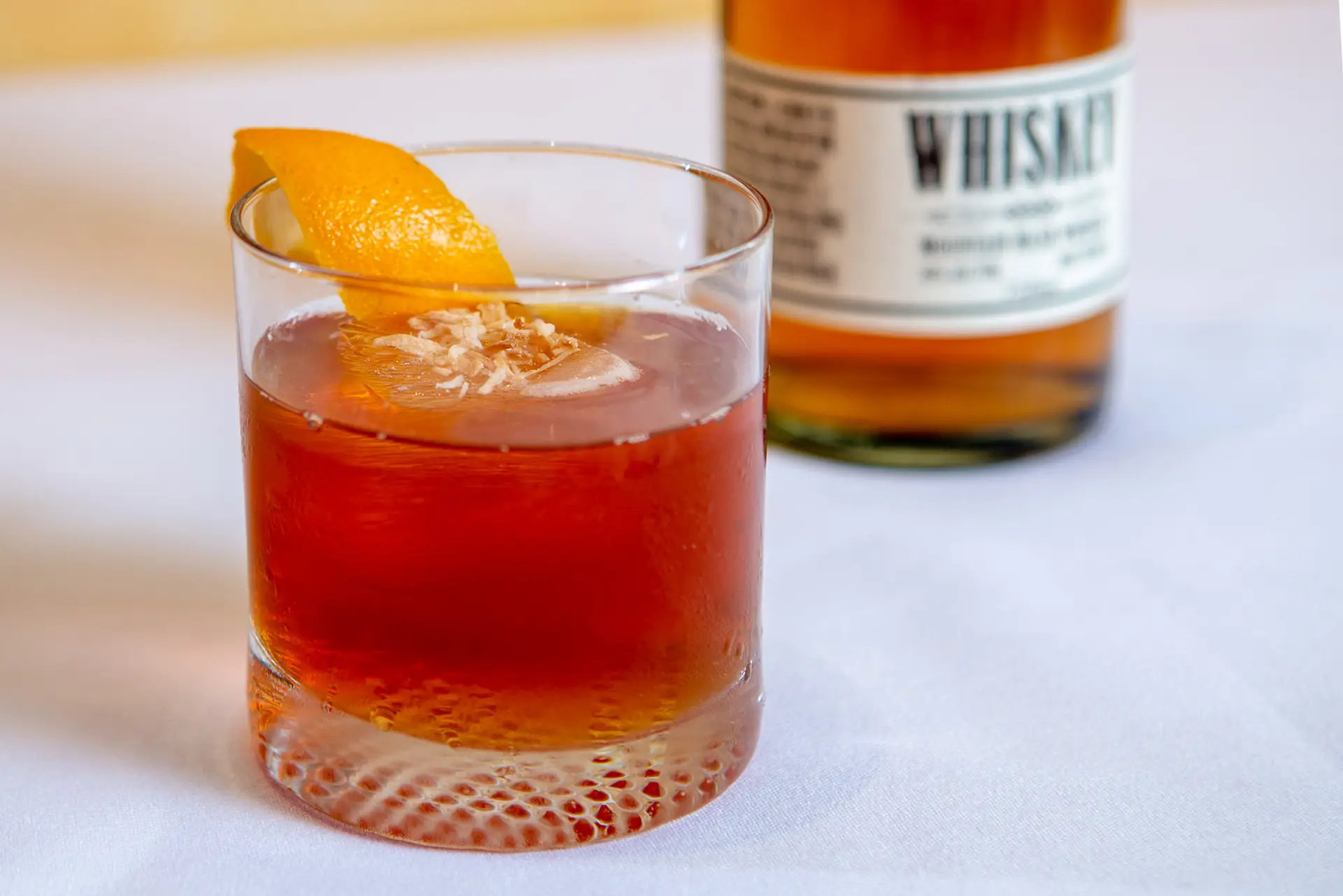 A bourbon old fashioned
